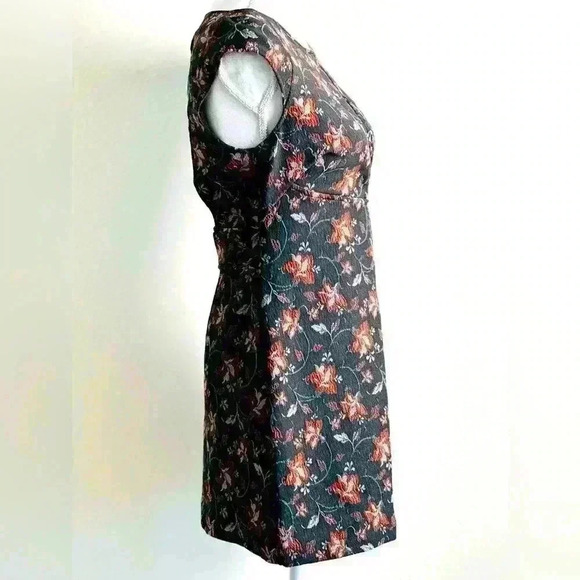 Free People Say Yes Floral Jacquard Textured Knit Mini Dress Size 4 - Picture 5 of 11